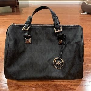 Michael Kors Doctor Bag MK Black Leather